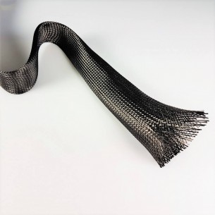 Carbon tubular mesh 19 mm and 362 g / m2