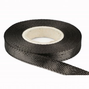 3K 240 gsm Plain Carbon Tape Taft (25 mm breit)