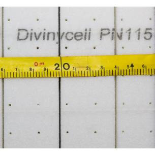 Divinycell PN 115 PFC ODC 45 mm PET Foam, 115 kg/m3 / perforated and One-directional cut